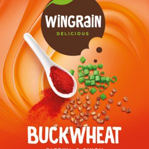 Buchweizen mit Paprika und Zwiebel